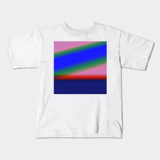 red blue green texture art Kids T-Shirt